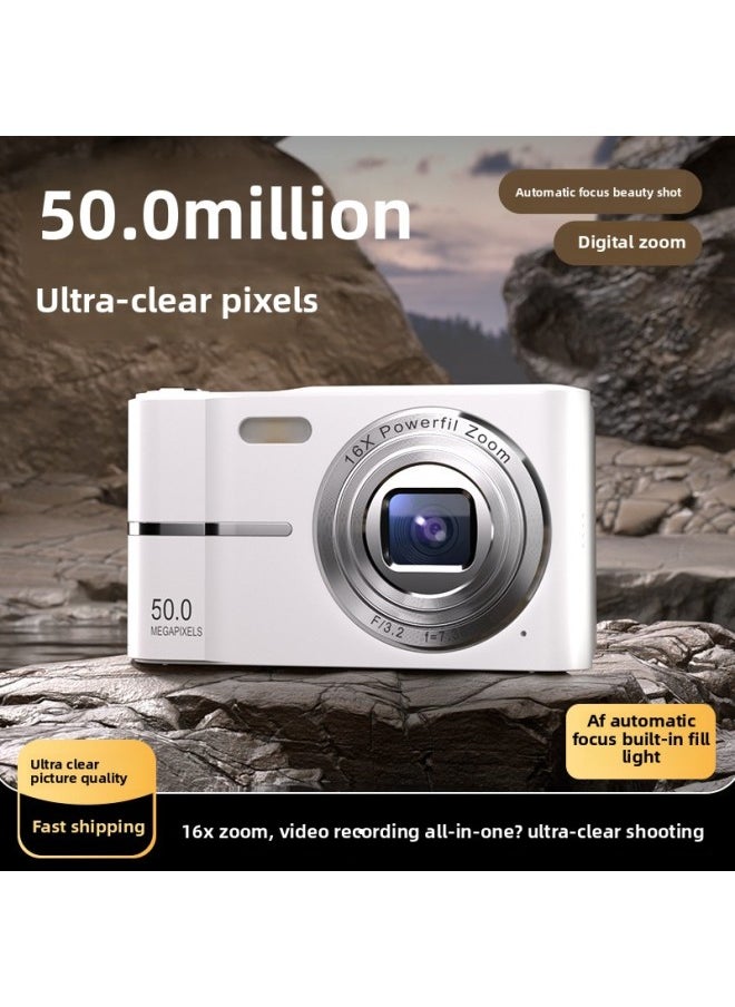 Generic HD Student Party Campus 2.4 Inch Entry Level Vintage Digital Camera Small Portable CCD Camera-Body Color:TF Card-128G  - Image 2