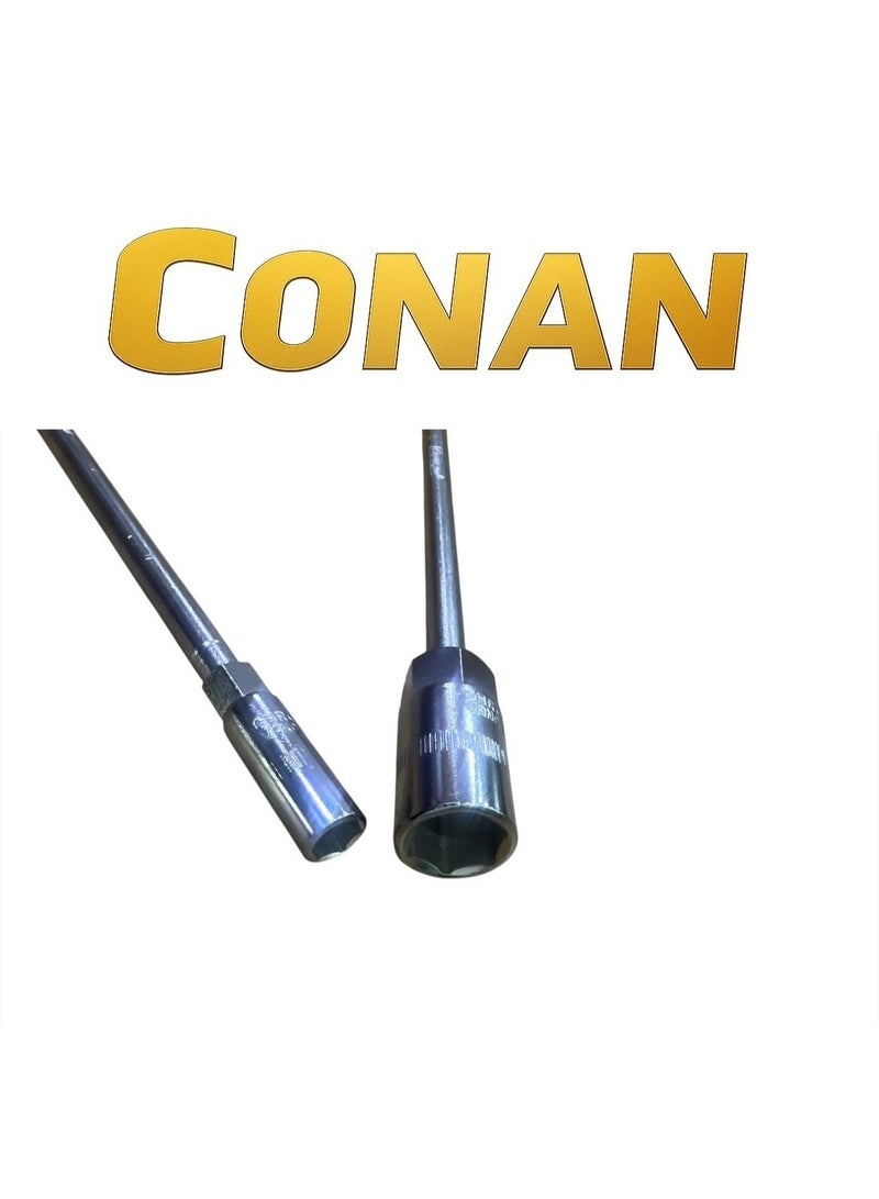 CONAN T-Handle Socket Wrench – 10mm & 17mm – Heavy-Duty Cr-V Steel – 200×310 mm – Professional Torque & Precision - Image 4