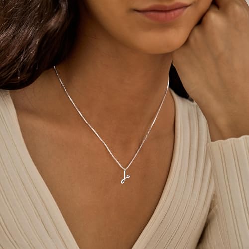 TITUTHIA Initial Necklaces for Women Trendy, Dainty Silver Letter Necklace Cute Pendant Choker Name Necklace Personalized Costume Monogram Simple Silver Jewelry Necklace for Women Gifts - Image 2