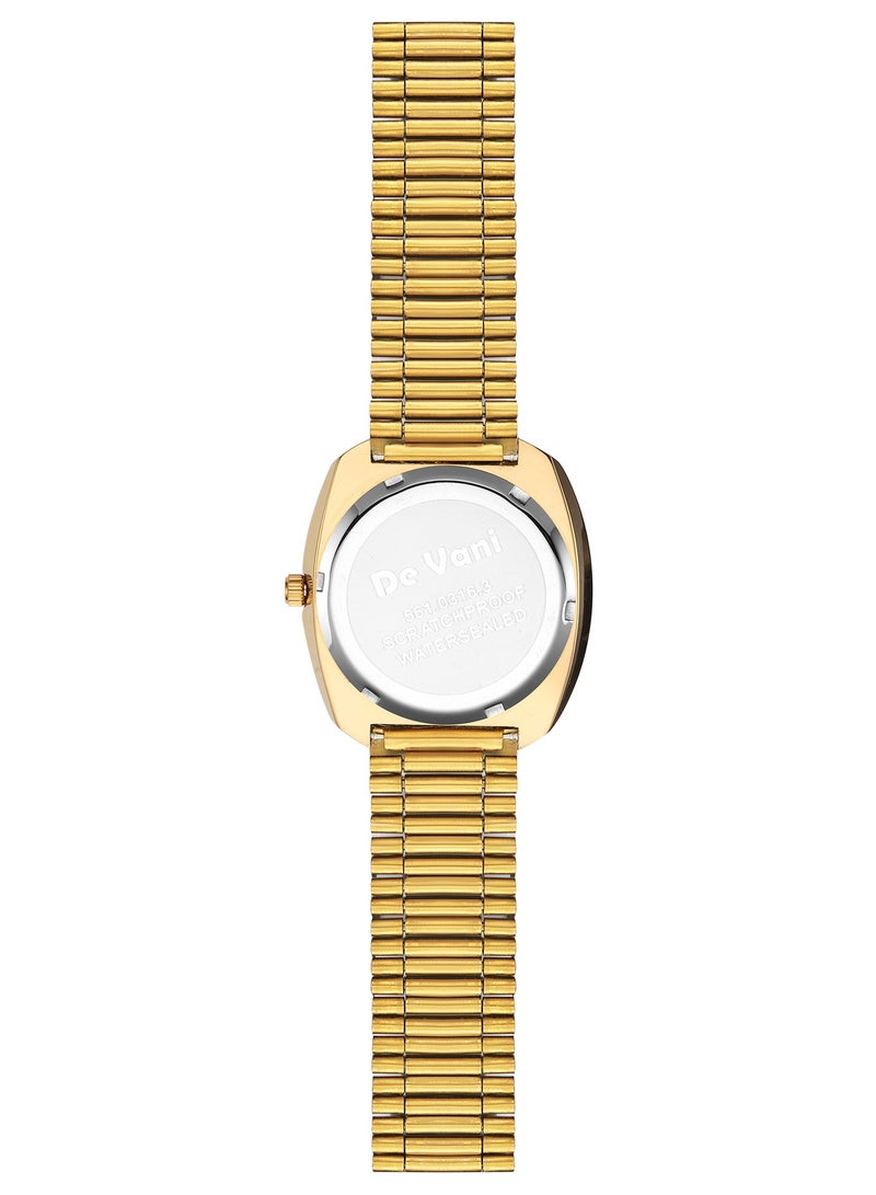 دي فاني ساعة يد للنساء من دي فاني ستانلس ستيل أنالوج بعقارب لون ذهبي - Image 3