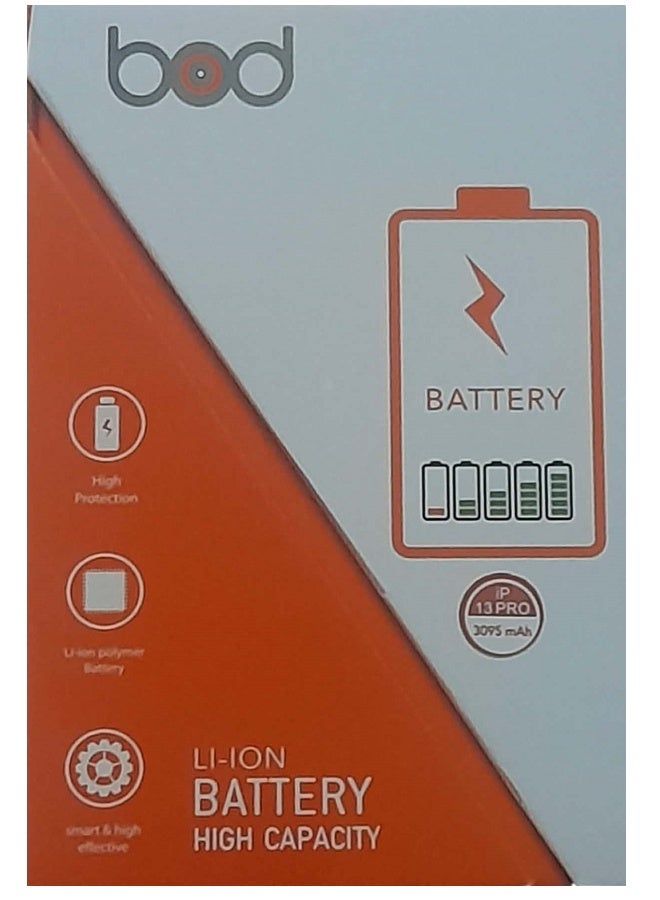 بود بطارية ليثيوم أيون أصلية عالية السعة للايفون 13 برو لون اسود - Image 2