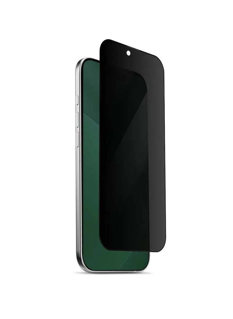 LEVELO iPhone 17 Pro Privacy Screen Protector EdgePro 9H Impact-Resistant Glass with Applicator, Anti-Fingerprint, Ultra-Clear, 1.5m Drop Tested - Privacy - Image 1