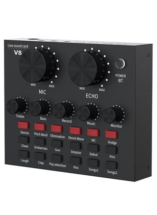 External Sound Card, USB V8 Live External Sound Mixer Board, Voice Changer Sound Card with Multiple Sound Effects for Live Recording Home KTV Voice Chat (V8) - pzsku/ZAA3208032A41B9E20498Z/45/1742175851/6839a0a2-789a-4916-b998-4404d2277b41