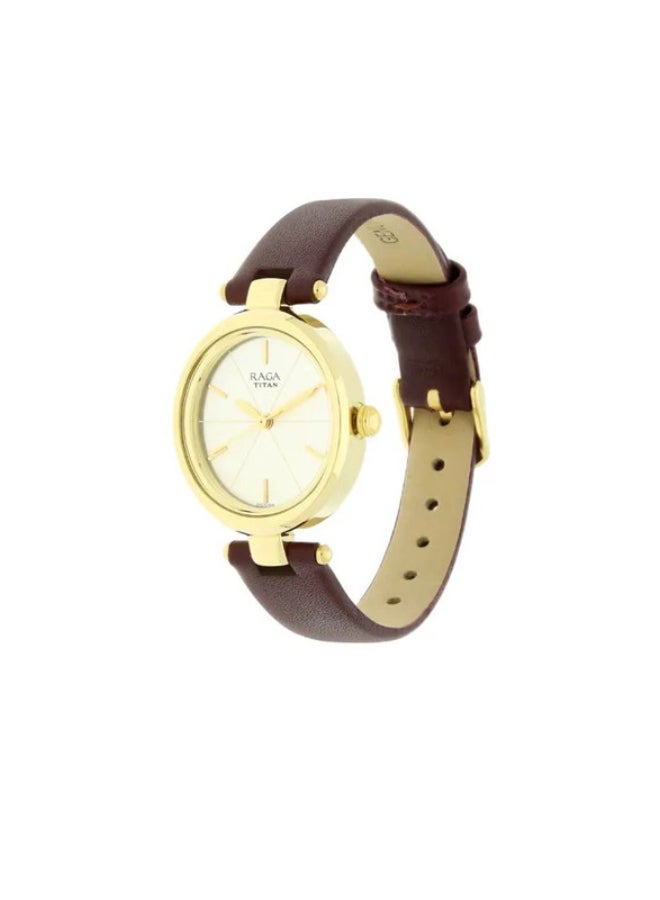 Titan Raga Viva Champange Dial Analog Watch for Women - Image 2