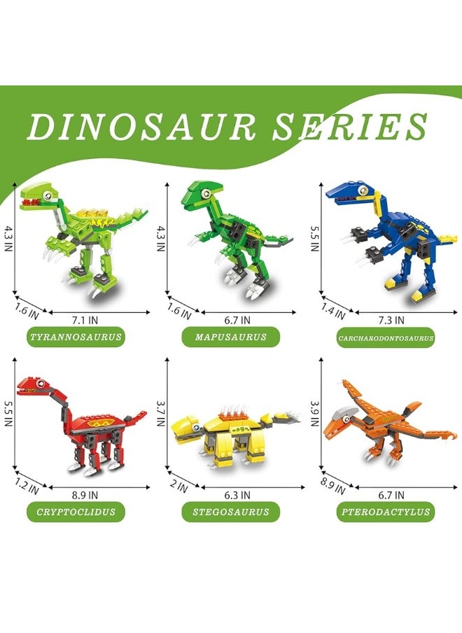 EP EXERCISE N PLAY EP EXERCISE N PLAY Dinosaurs Building Blocks, Creative DIY Construction Toy for Boys Girls Aged 6+ (539 Pieces)  - Image 3