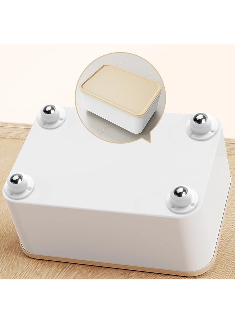 TRUJVE 4 Pcs SelfAdhesive Caster Wheels 360 Swivel Heavy Duty Furniture Casters for Sofa Bad Table Small Appliances Moving Tables 200Kg Load Capacity Durable Wheels white  - Image 2