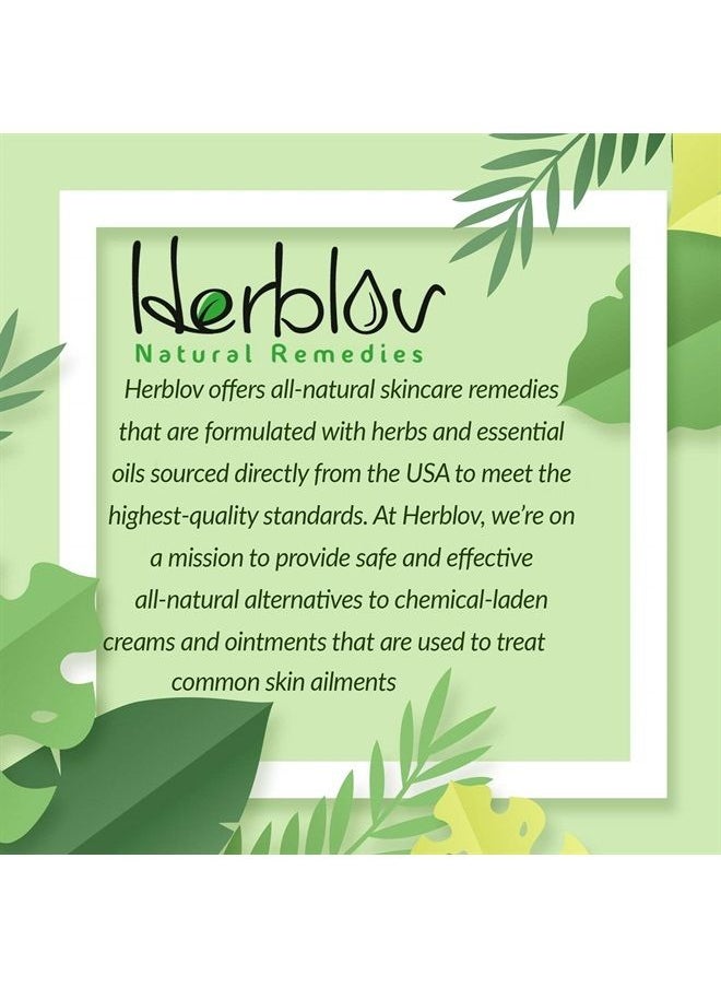 Herblov - Turmeric Face Mask - Skin Brightening Mask with Turmeric and Bentonite Clay - All-Natural Face Mask for Acne Treatment - Boosts Circulation and Removes Toxins - Detox Clay Face Mask Made in USA - Image 1