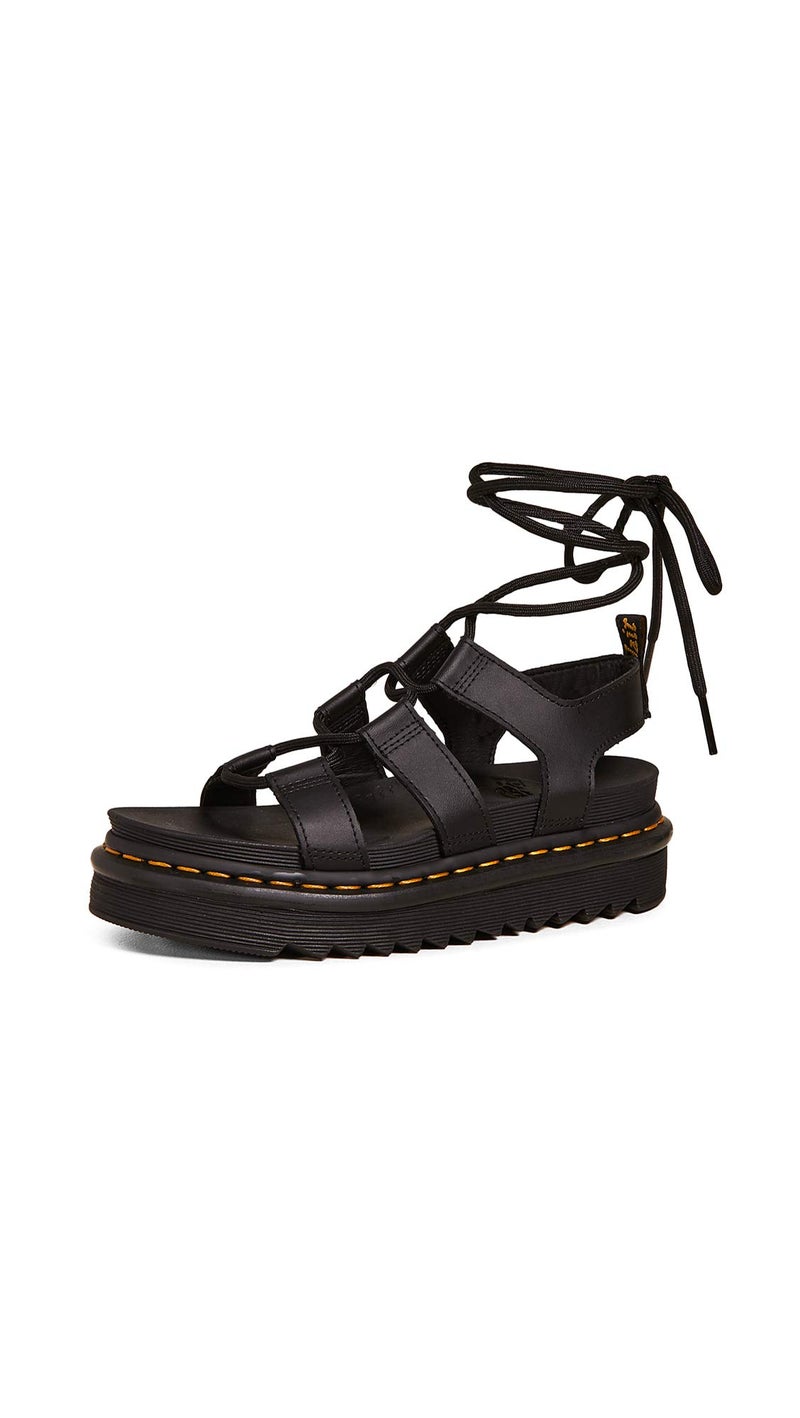 Dr Martens صندل د. مارتنز للنساء DM24641001_38، أسود هيدرو، 7 - Image 1