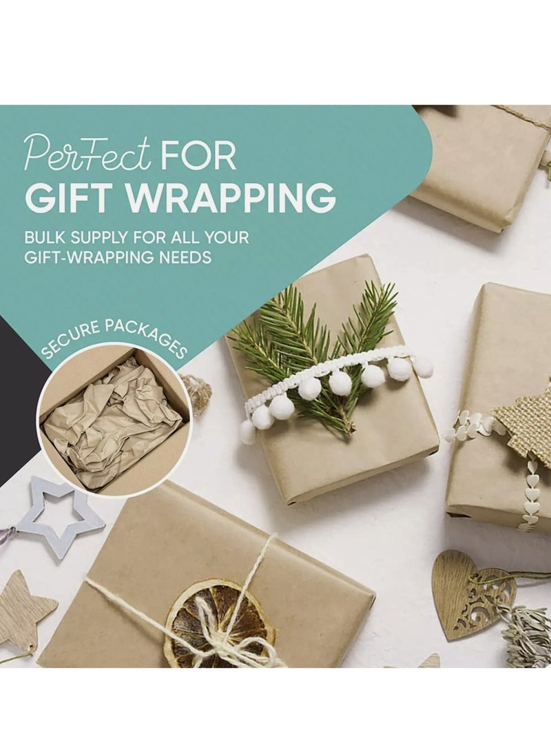 tfk Brown Kraft Paper Roll Ideal for Gift Wrapping 70cmx5m - Image 3