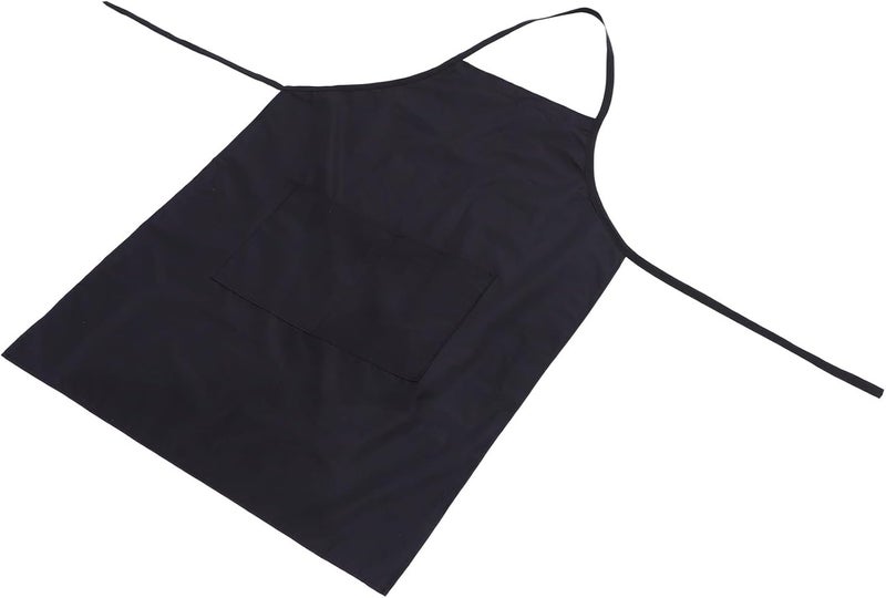 Beauty Salon Apron Pockets Professional Hairdressing Protective Pinafore for Hair Stylists and Home Use Black Random Pocket Brim - Image 1