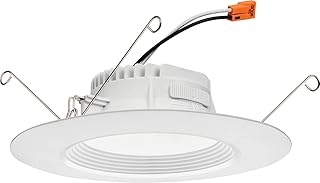 Juno Juno RB56 SWW5 MW M6 RetroBasics Downlight Trim Kit, Switchable LED White, Baffle Trim, Switchable CCT, 2700K, 3000K,  - Image 1
