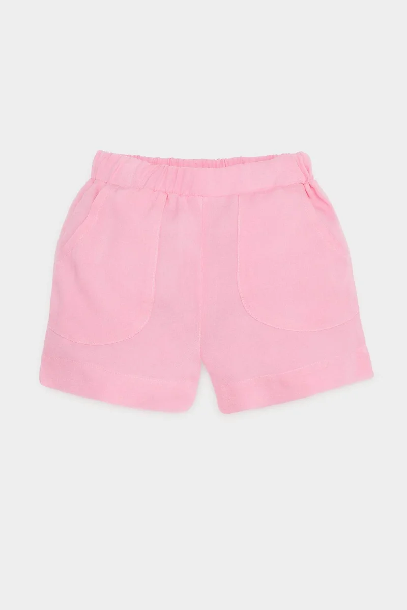 ديفاكتو Baby Girl Regular Fit Elastic Band Shorts