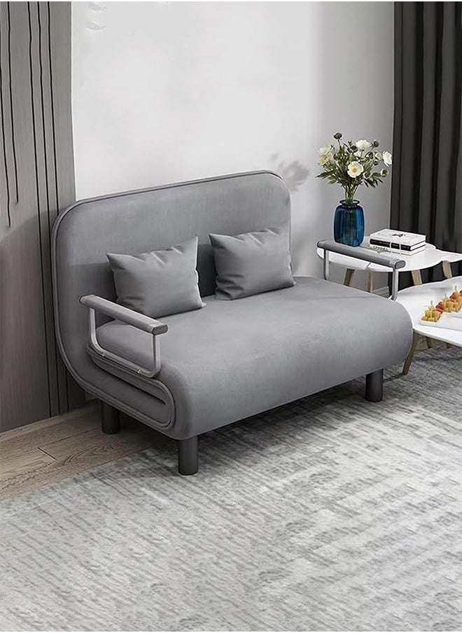 2-Seater Convertible Sofa Bed (Grey) - pzsku/ZAA32737F1EF7BEFE7D17Z/45/_/1722429647/13941581-29fd-48db-b830-2e959cbf6091