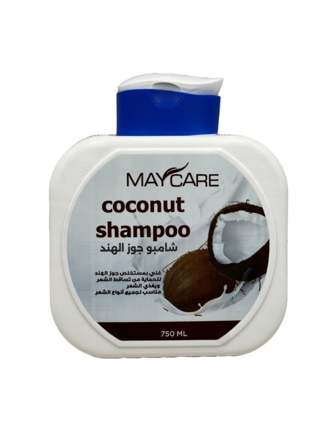 Coconut Shampoo Enriched with coconut extract to protect against hair loss Nourishes hair Suitable for all hair types 750ml