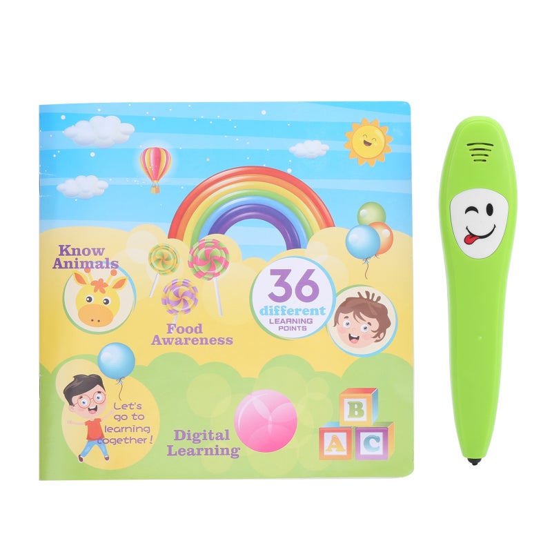 Point Reading Pen: 10+ Learning Categories, Safe Non-Toxic Smooth Edge, Ergonomic Grip - Interactive Logic Learning Pen for Toddler Early Education - Image 2