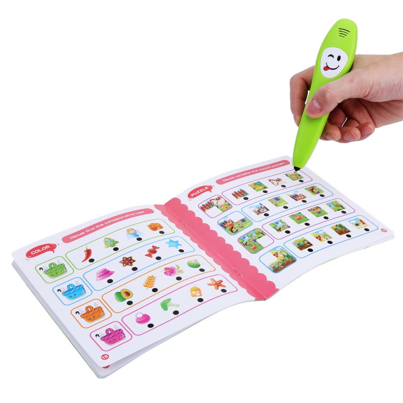 Point Reading Pen: 10+ Learning Categories, Safe Non-Toxic Smooth Edge, Ergonomic Grip - Interactive Logic Learning Pen for Toddler Early Education - Image 5