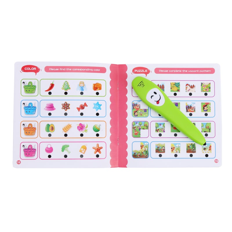 Point Reading Pen: 10+ Learning Categories, Safe Non-Toxic Smooth Edge, Ergonomic Grip - Interactive Logic Learning Pen for Toddler Early Education - Image 3