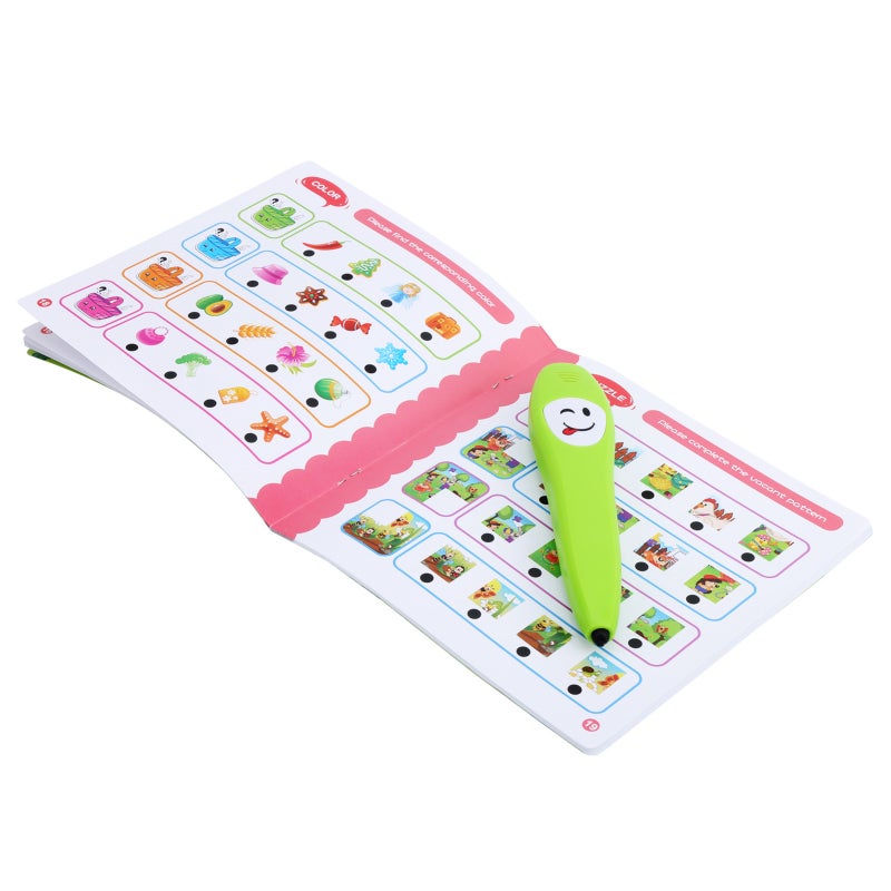 Point Reading Pen: 10+ Learning Categories, Safe Non-Toxic Smooth Edge, Ergonomic Grip - Interactive Logic Learning Pen for Toddler Early Education - Image 4