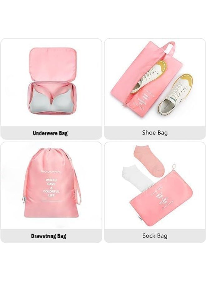 Packing Cubes for Travel – 7 PCS Travel Organizer Bags Set with Shoe Organizer, Toiletry Bag & Laundry Bag – Luggage Storage Pouches & Travel Essentials Organizer - Image 3