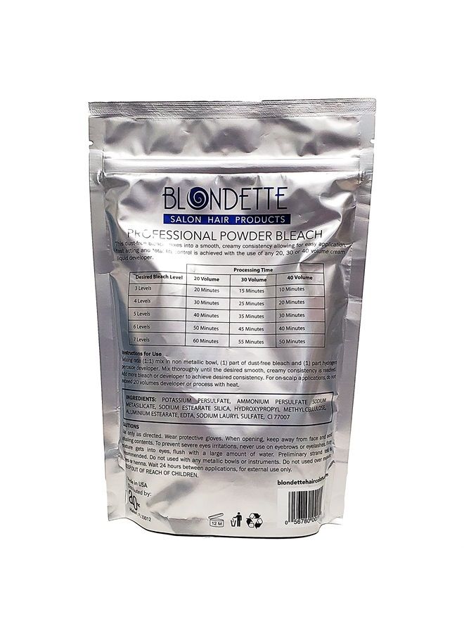 Blondette مبيض بودرة، مبيض بودرة بلون بلونيت صالون محترف خالي من الغبار الأزرق (460) - Image 5