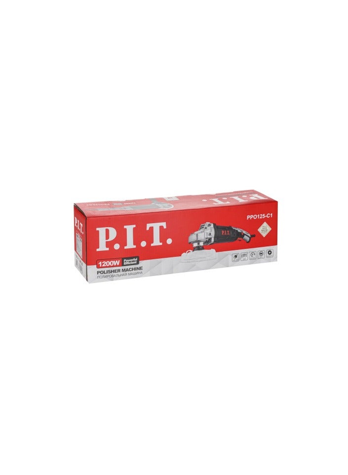 .P.I.T. صاروخ تلميع كهرباء (5)"  (125) مم (1200) وات (6) سرعات / PPO125-C1  - Image 2