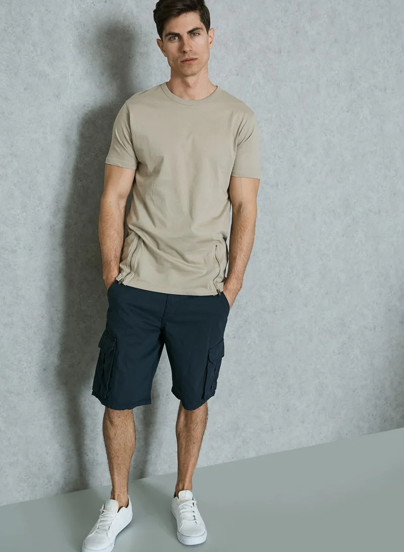 Seventy Five Zip Detailed T-Shirt
