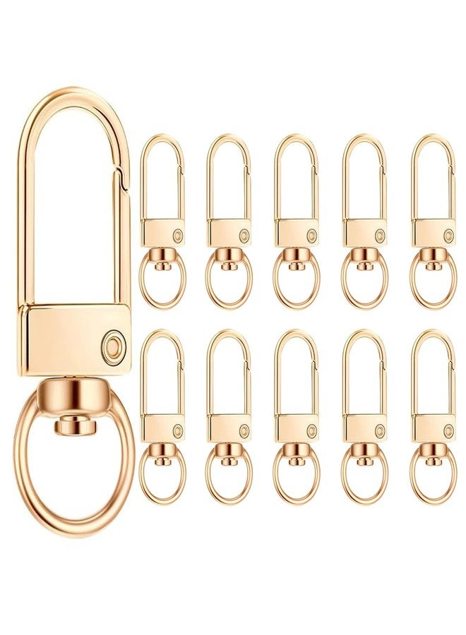 والد مجموعة والْد من 10 قطع من مشابك سلسلة المفاتيح، مشابك على شكل مخلب الكركند، مشابك لتعليقات الحقائب، مشاريع الحرف اليدوية، تعليقات المجوهرات التي تصنعها بنفسك (ذهبي) - Image 1