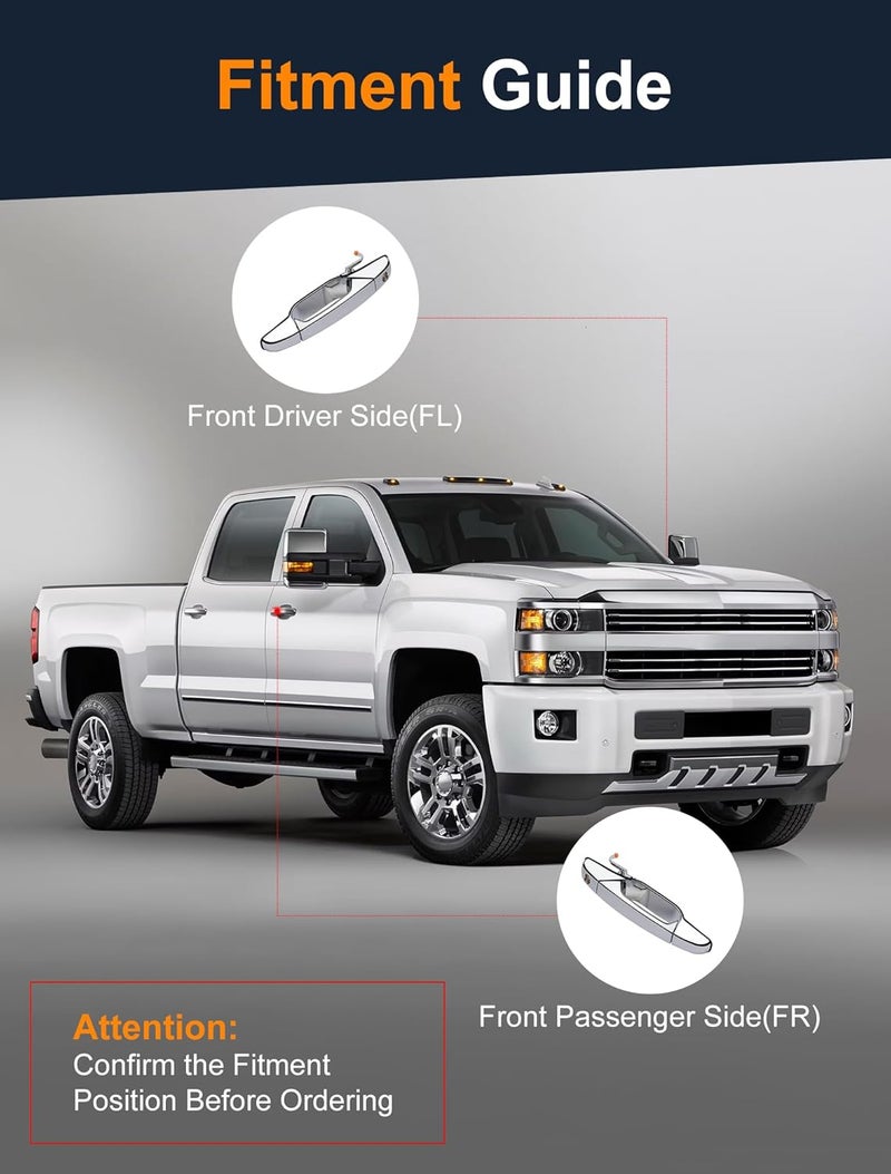 Avsty Chrome Door Handle Latch for Chevy and GMC Vehicles - Image 2