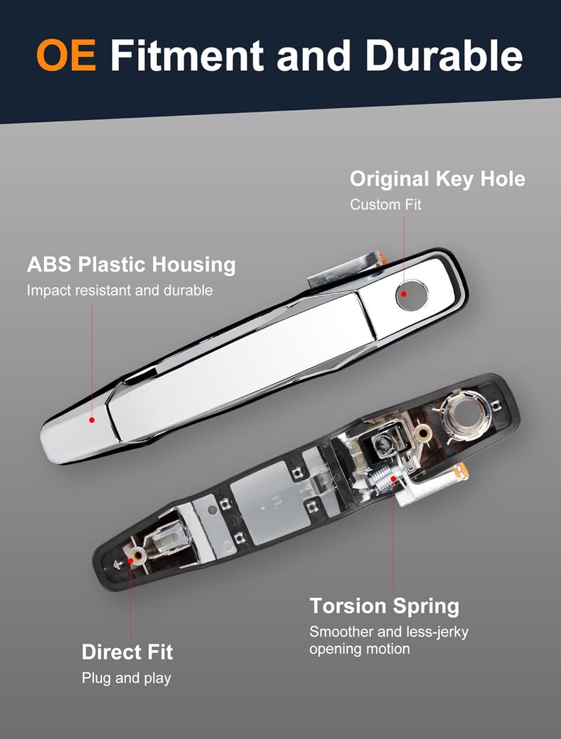 Avsty Chrome Door Handle Latch for Chevy and GMC Vehicles - Image 3