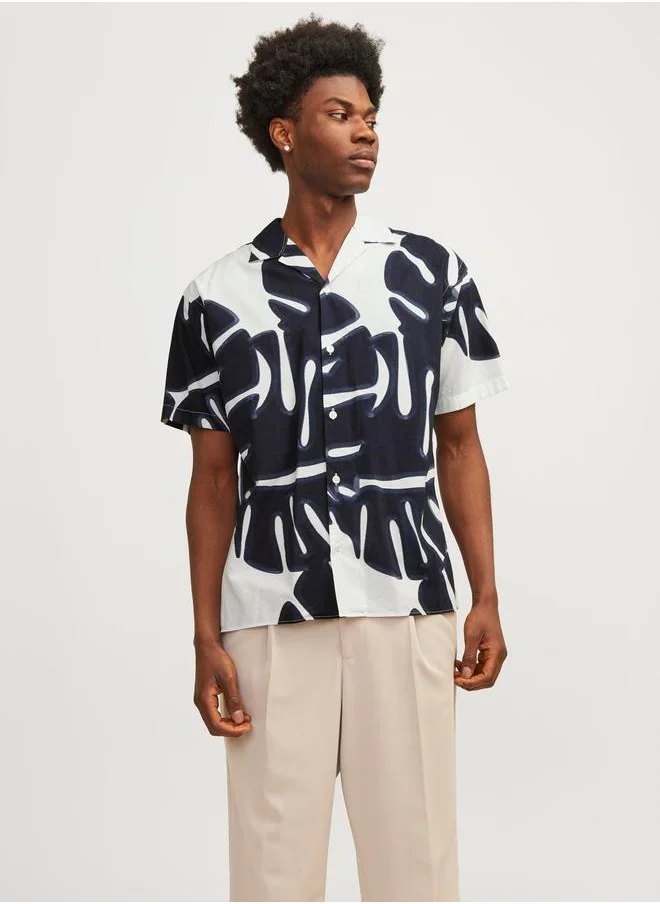 JACK & JONES Relaxed Fit Shirt with Short Sleeves