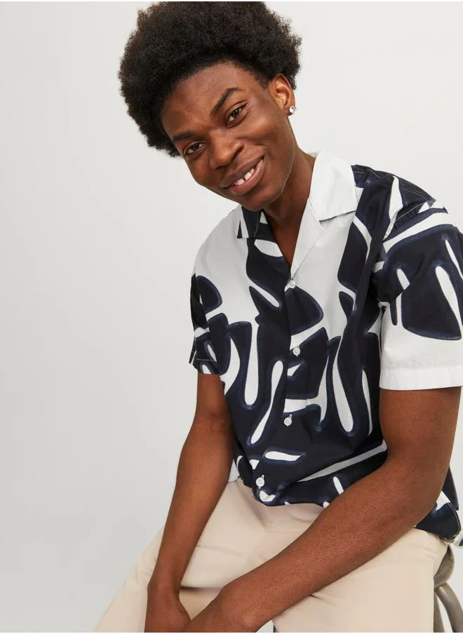 JACK & JONES Relaxed Fit Shirt with Short Sleeves