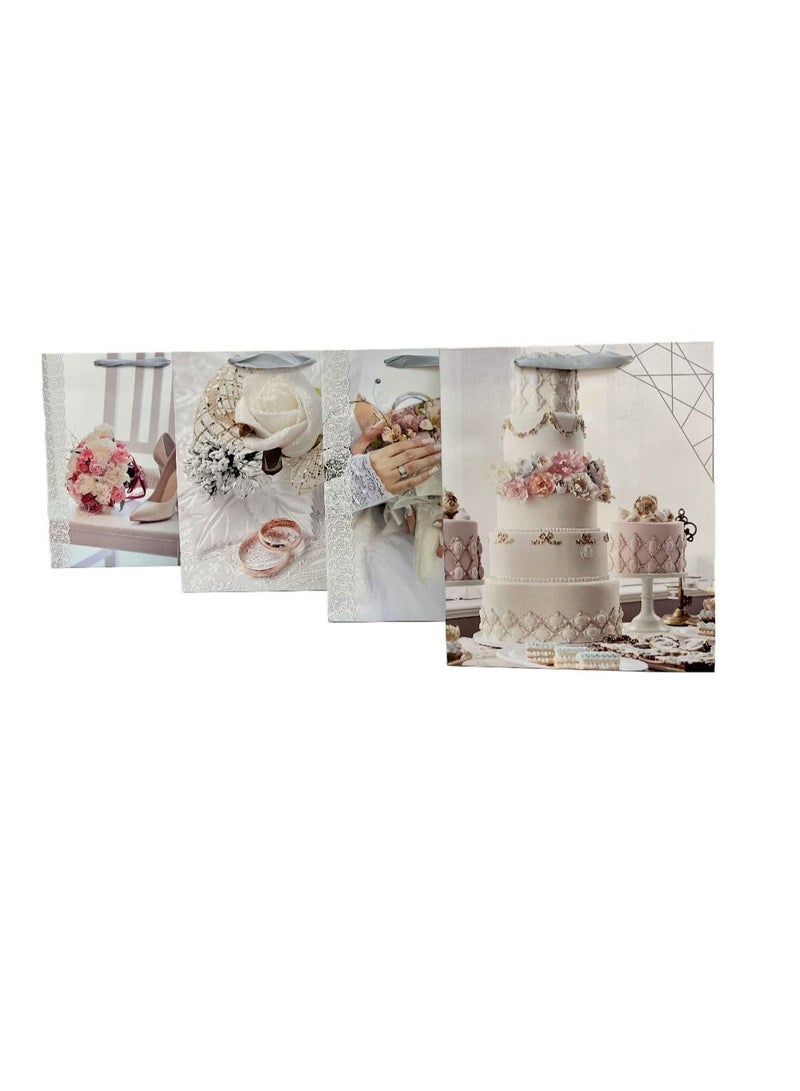 Boxwoods 4 Piece Gift Bags for Wedding And Bridal Shower Party - Image 5