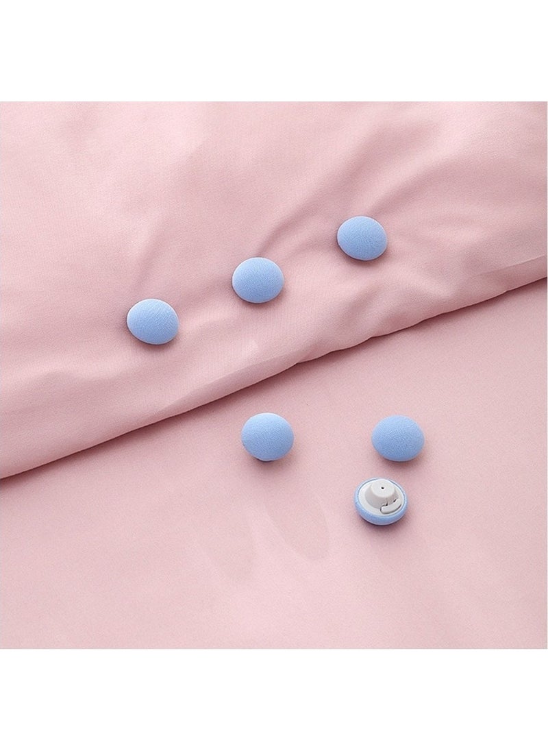 Bizimevde 8 Pack Mushroom Shaped Quilt Fixing Pin Button Clips Bed Sheet Quilt Cover Fix Blue  - Image 4