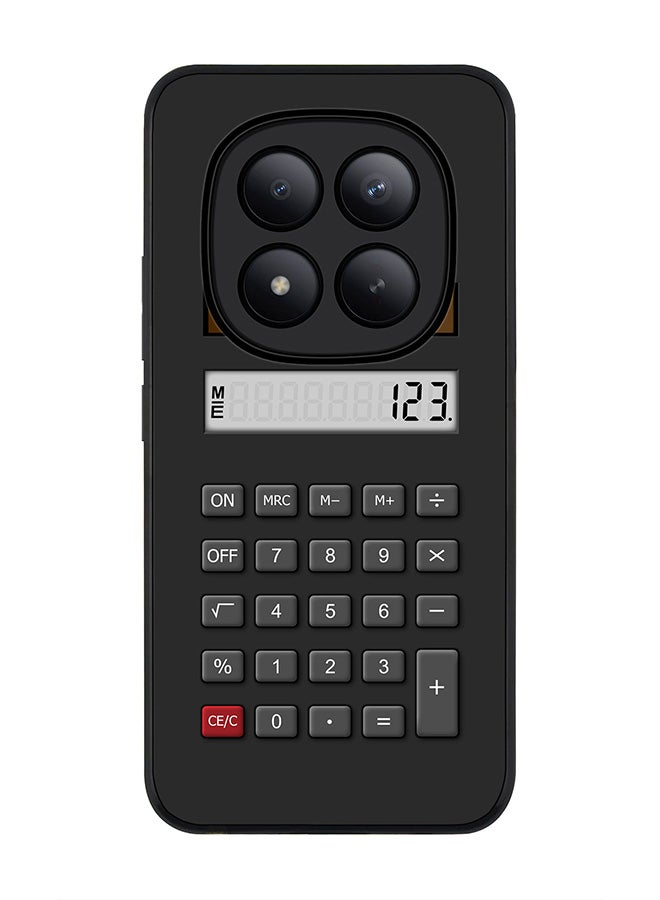 For Xiaomi Redmi Note 15 Pro+ / Poco M8 Pro Case,Slim fit Camera Protection, Shockproof Thin Phone cover  - Calc (Black)