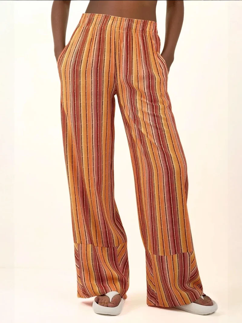 HICCUP Wide Leg Printed Relax Pants