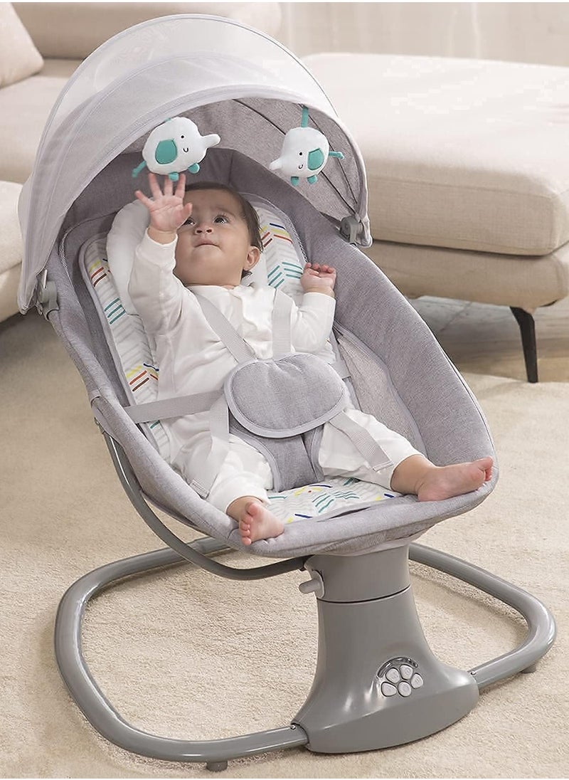 Mastela Mastela 3-in-1 Baby Swing for Infants Speed Rocking Chair,Using The APP to Control The Baby Swing  - Image 3