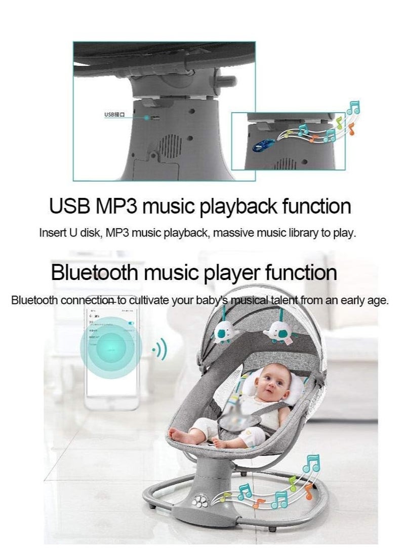 Mastela - Mastela 3-in-1 Baby Swing for Infants Speed Rocking Chair,Using The APP to Control The Baby Swing - Image 1