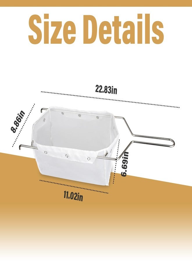 ANTOBLE Fryer Filter Bag & Frame, Flow Filter Bag Combination, Reusable Deep Fryer Oil Filter Strainer, Suitable for 70 lb Polishing Oil - Image 2