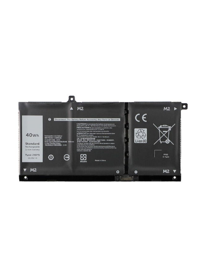 Lap-Tech 40Wh Replacement Battery for Dell Latitude 3410 / 3510 / Vostro 5300 / 5301 / 5401 / 5402 / 5408 / 5409 / 5501 / 5502 / Inspiron 5300 / 5301 / 5401 / 5402 / 5408 / 5409 / 5501 / 5502 / 5508 / 5509 / Inspiron 2-in-1 Models — Compatible with JK6Y6, P126GP, 130GP, 102F — 11.25V Li-Ion, Black - Image 1