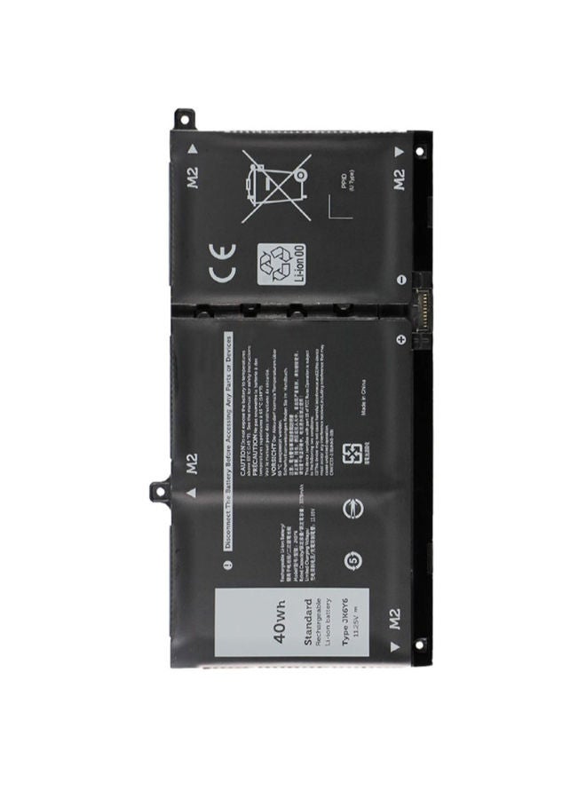 Lap-Tech 40Wh Replacement Battery for Dell Latitude 3410 / 3510 / Vostro 5300 / 5301 / 5401 / 5402 / 5408 / 5409 / 5501 / 5502 / Inspiron 5300 / 5301 / 5401 / 5402 / 5408 / 5409 / 5501 / 5502 / 5508 / 5509 / Inspiron 2-in-1 Models — Compatible with JK6Y6, P126GP, 130GP, 102F — 11.25V Li-Ion, Black - Image 2