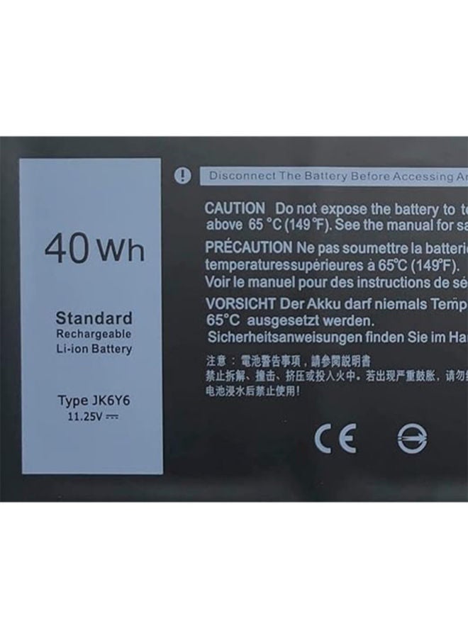 Lap-Tech 40Wh Replacement Battery for Dell Latitude 3410 / 3510 / Vostro 5300 / 5301 / 5401 / 5402 / 5408 / 5409 / 5501 / 5502 / Inspiron 5300 / 5301 / 5401 / 5402 / 5408 / 5409 / 5501 / 5502 / 5508 / 5509 / Inspiron 2-in-1 Models — Compatible with JK6Y6, P126GP, 130GP, 102F — 11.25V Li-Ion, Black - Image 4