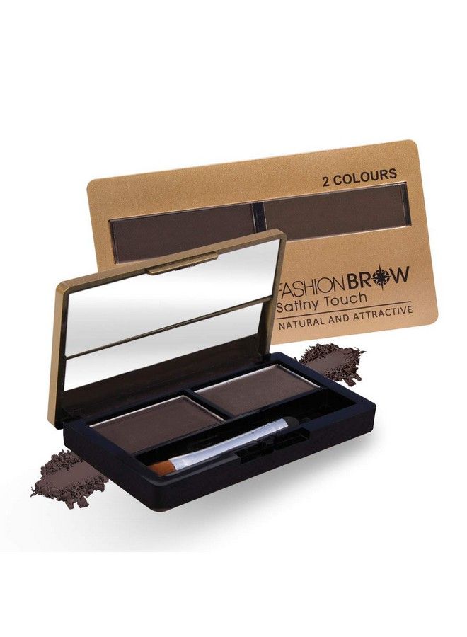 Fashion Colour Dual Eyebrow Powder Cake Shade (Brown)  - Image 3