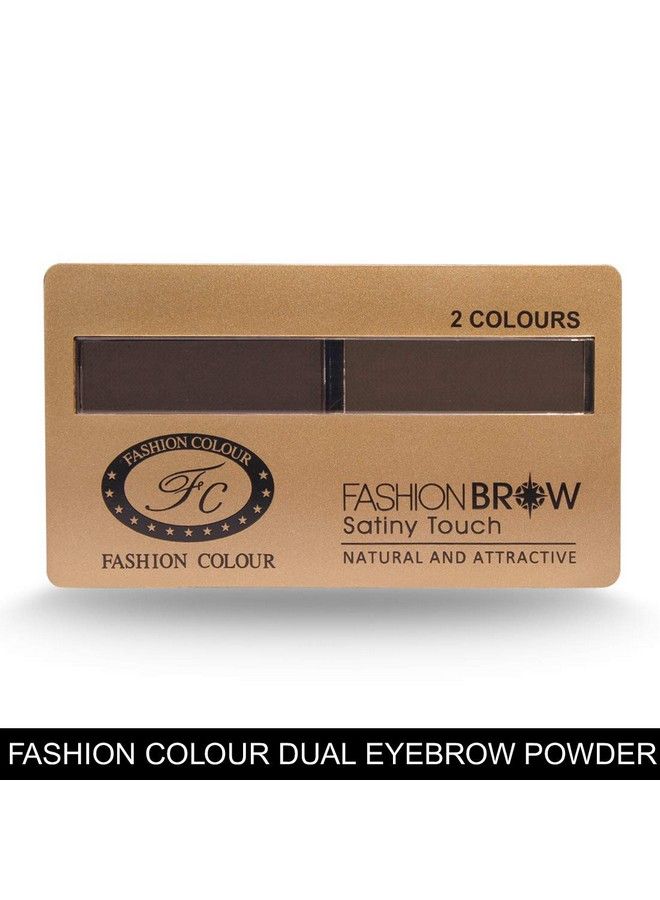 Fashion Colour Dual Eyebrow Powder Cake Shade (Brown)  - Image 4