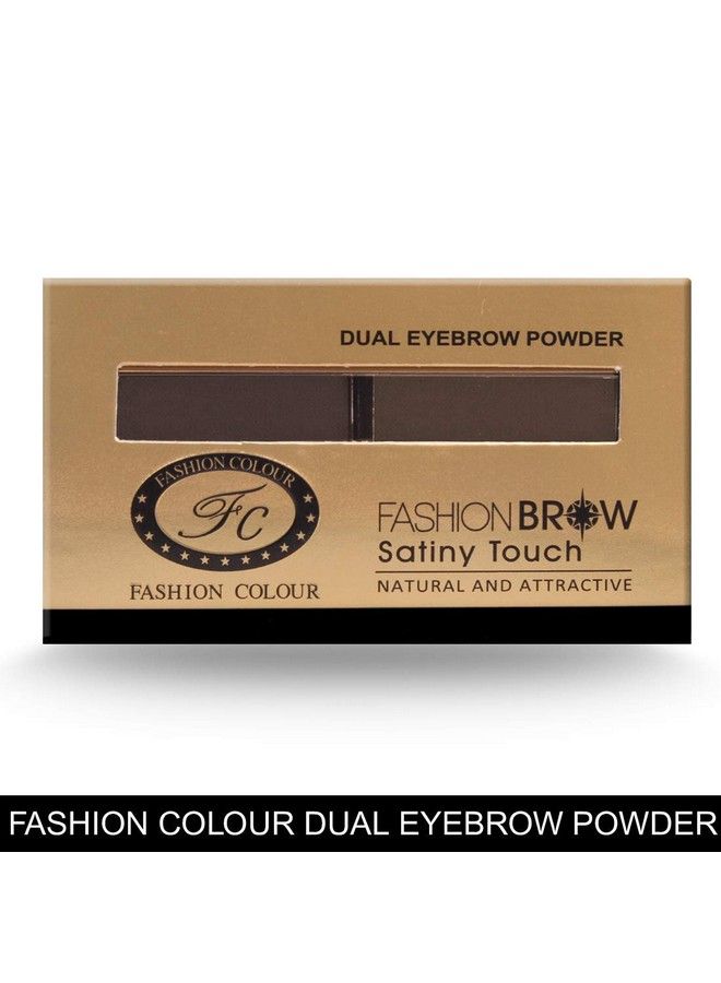 Fashion Colour Dual Eyebrow Powder Cake Shade (Brown)  - Image 5