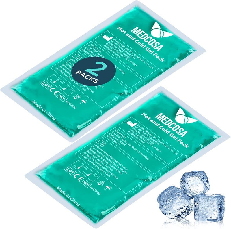 Medcosa حزمة الثلج الرياضية الكبيرة المرنة من ميدكوسا - أي ألم، أي وجع، نحن هنا لمساعدتك - حزمة باردة قابلة لإعادة الاستخدام بحجم كبير - مثالية لإصابات الرياضة وعلاج RICE - آلام الظهر - Image 1