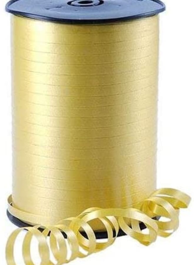 بارتي تايم 500 ياردة بالون الشباك الشريط مجعد الشريط لفة بالونات سلسلة لحفل زفاف مهرجان الديكور هدية التفاف الخ الذهب - Image 1