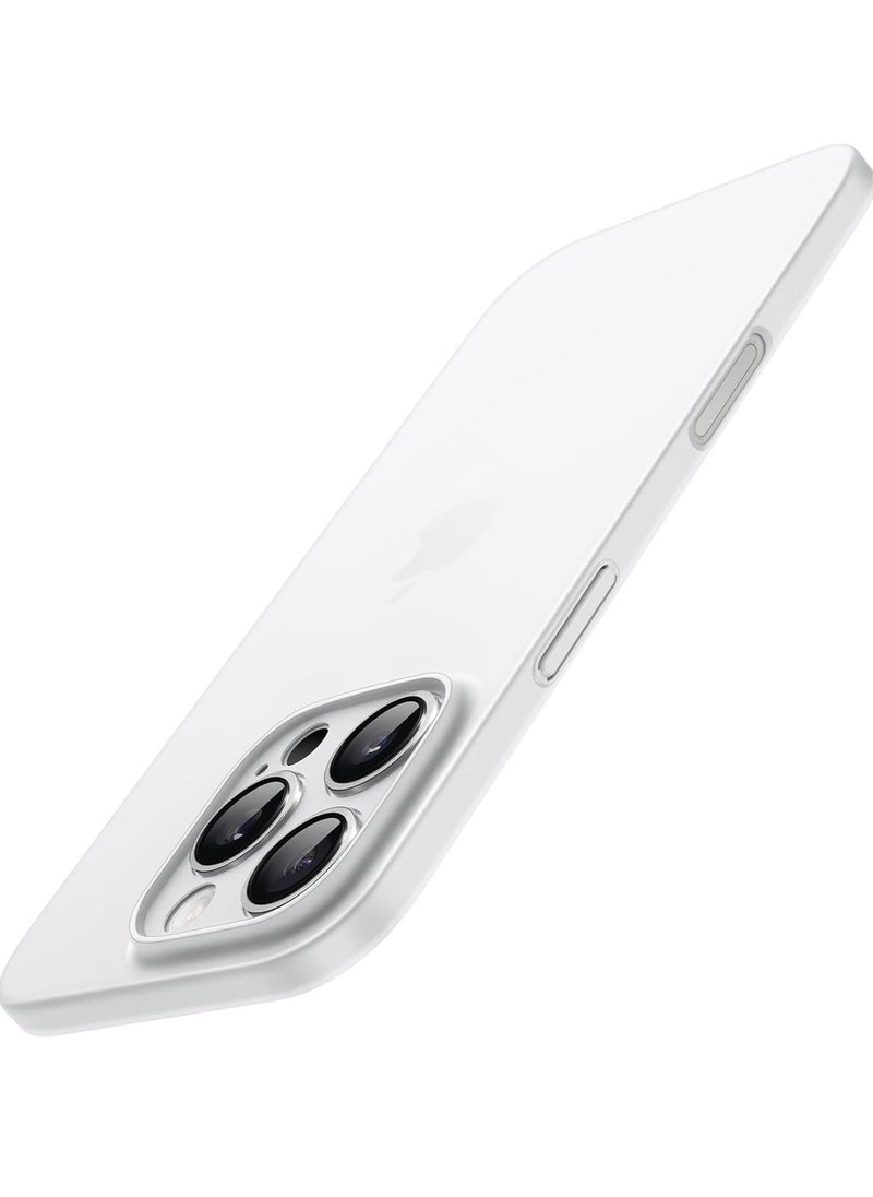 ELTRAZONE Ultra-Slim 0.35mm Case for iPhone 16 Pro Max (6.9 Inch) – Lightweight Matte Finish, Full Camera Lens Protection, Minimalist Hard Cover (White Titanium) - Image 1