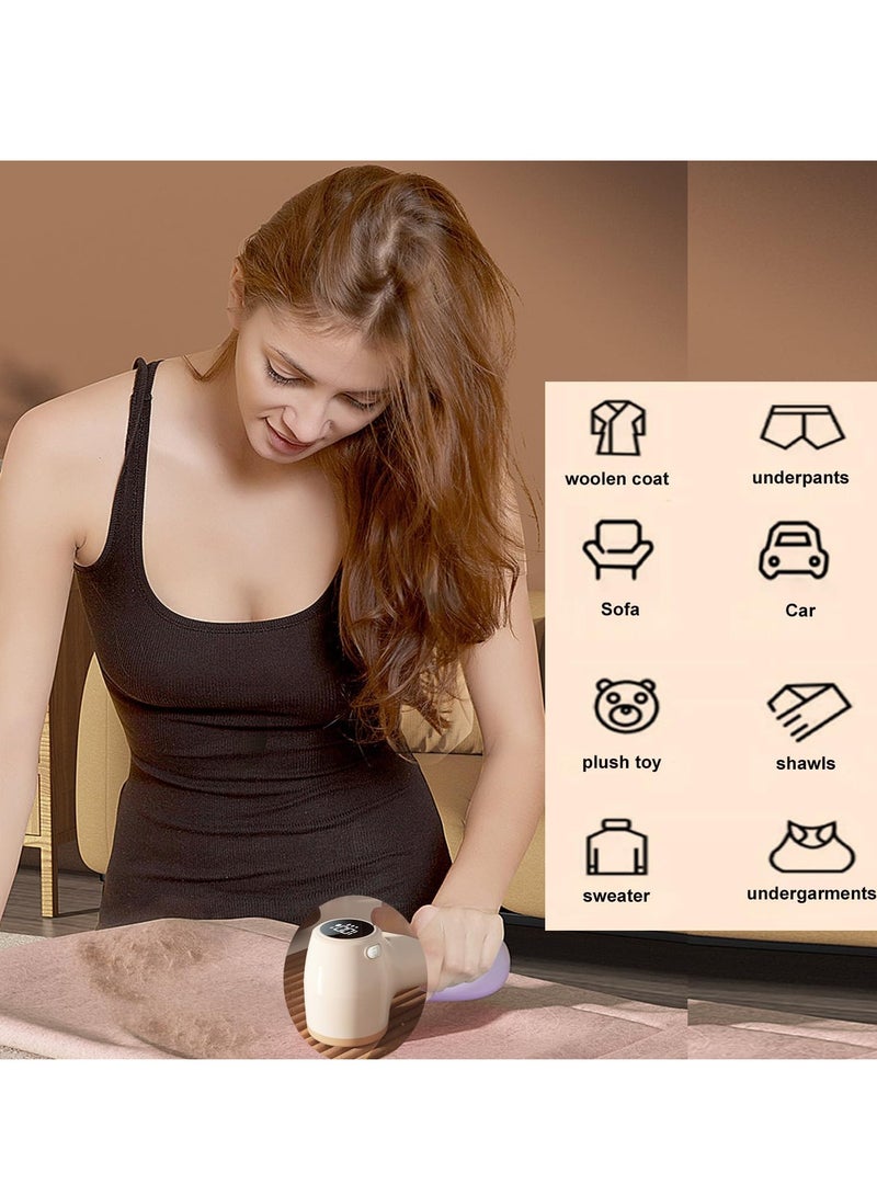 XiuWoo Portable Rechargeable 2 in 1 Electric Lint Shaver, Lint Remover, Fabric Shaver, Pills Bobbles Trimmer with Digital LED Display, 3 Speeds Adjustable - Image 5