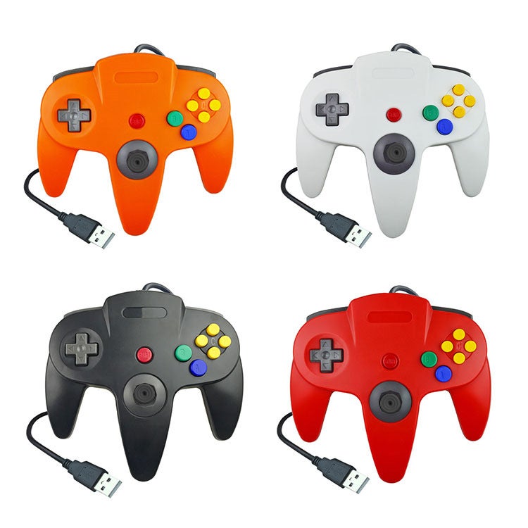 general N64 Style Wired USB Game Controller for PC with Vibration - Image 4