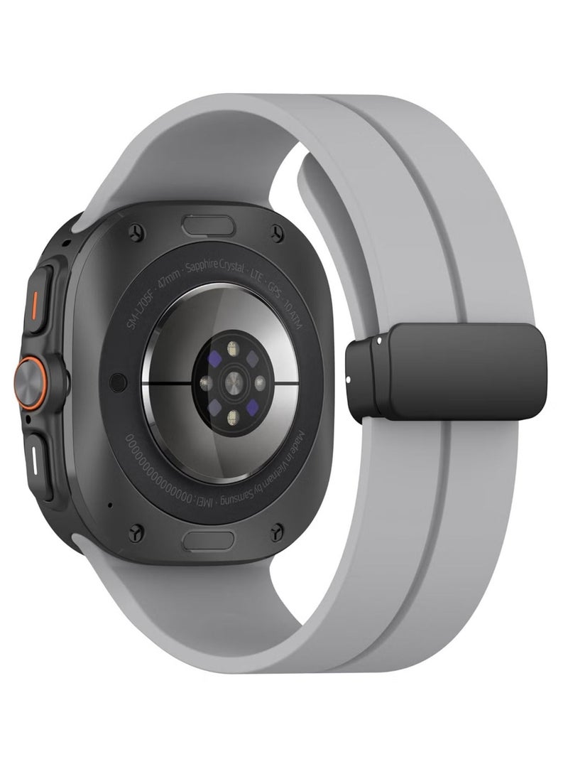 JAJEEK Magnetic Band Compatible with Samsung Galaxy Watch 7 Ultra 2024 – Silicone Sports Strap, D-Buckle Replacement, No Gap Design, Magnetic Closure, Stylish and Comfortable Band for Men & Women - Image 4